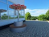 Скамья Хризантема (Витраж с подсветкой)