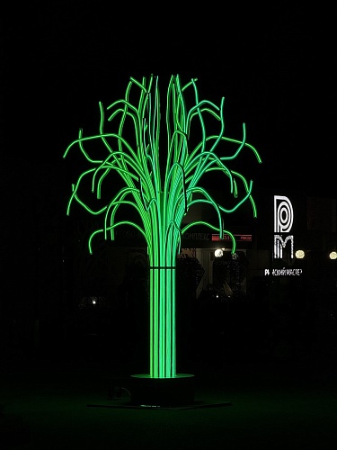 Скульптура Дерево с неоновой подсветкой