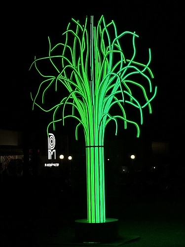 Скульптура Дерево с неоновой подсветкой